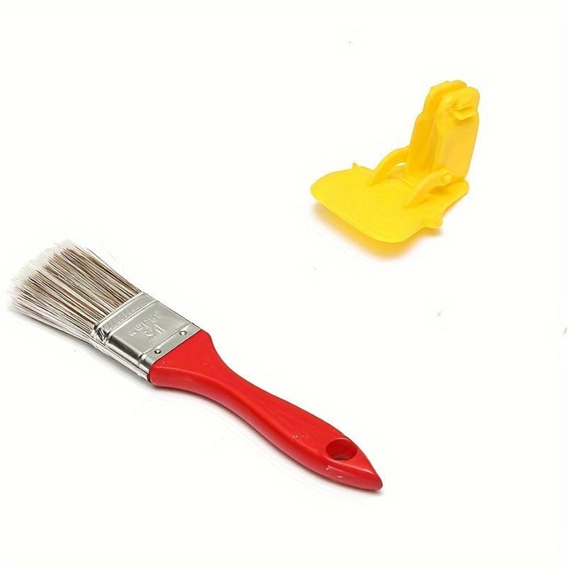 TEMU 2pcs/set Paint Brush Durable Lightweight Clean Brush Painting Brush With Wood Handle Tool For Frame Wall Ceiling Edges Trim