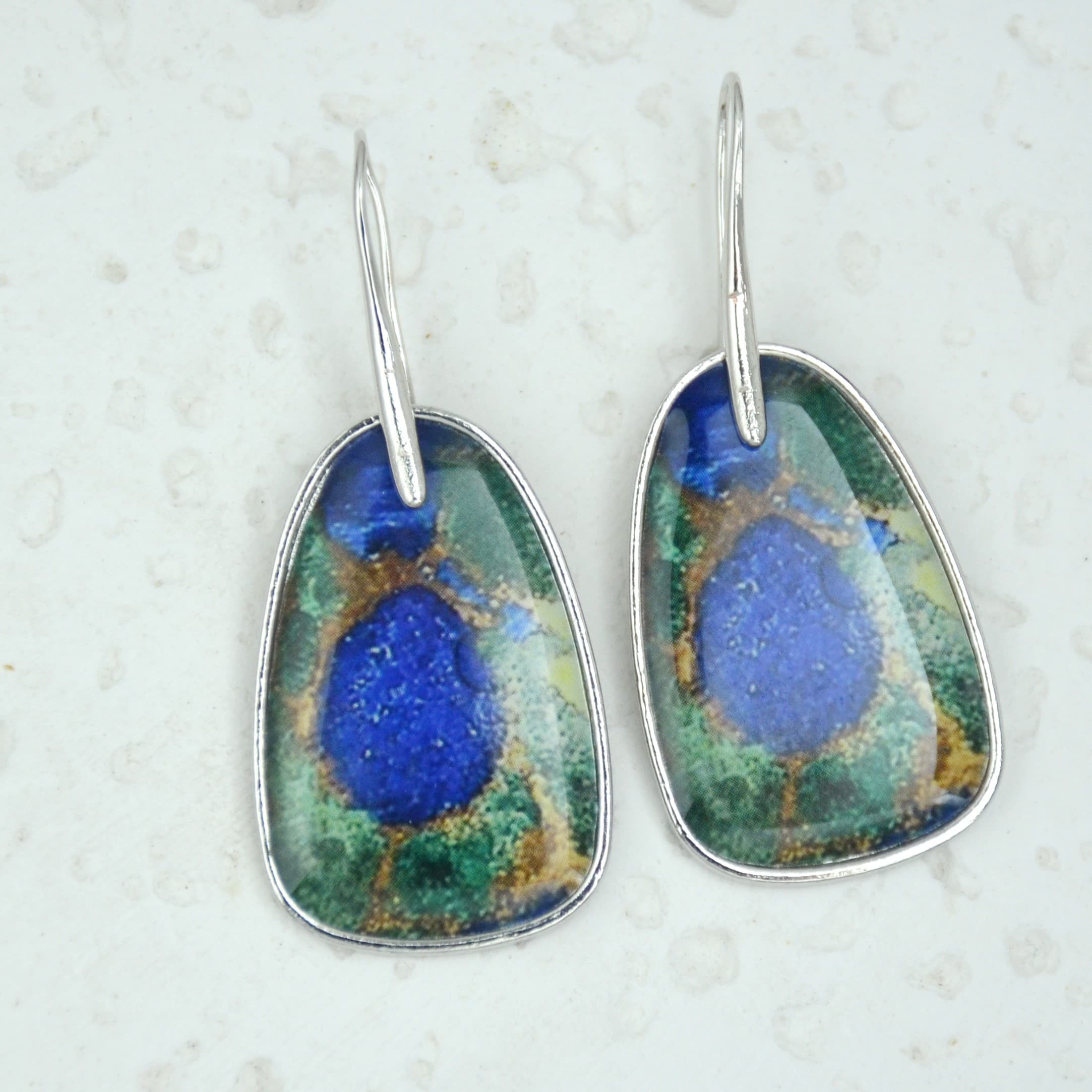 TEMU Set Of 2 Vintage Bohemian Style Geometric Drop Earrings, Perfect For Birthday Celebrations, Anniversary Presents, Or Valentine's Day Gifts