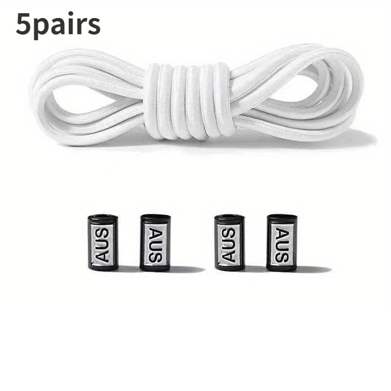 TEMU 5 Pairs/ 10 Pairs With Elastic Laces To Enhance The Shoes: 100cm Easy, Durable, Comfortable