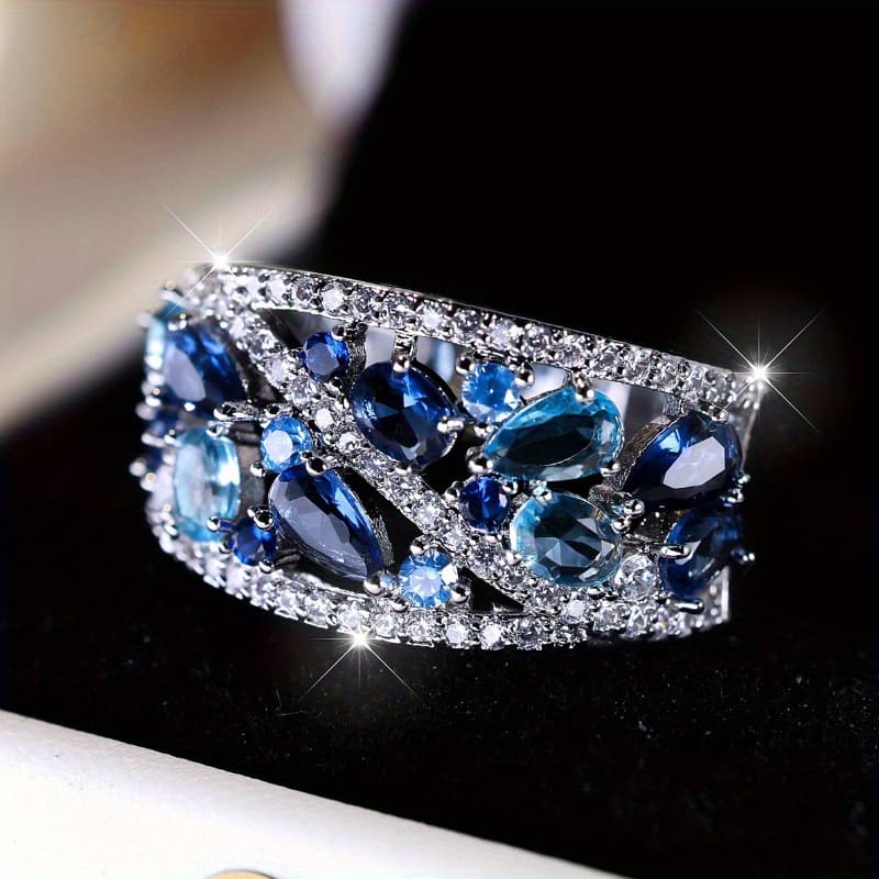 TEMU An Elegantly Synthetic Inlaid - In Multiple - For Engagements, Weddings - Her