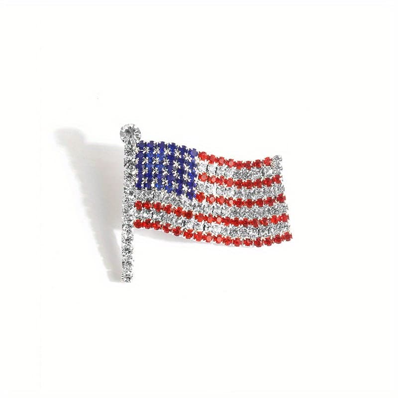 TEMU New Personality Creative Brooch Fashion Trend Colorful Crystals American Suit Pin Breastpin