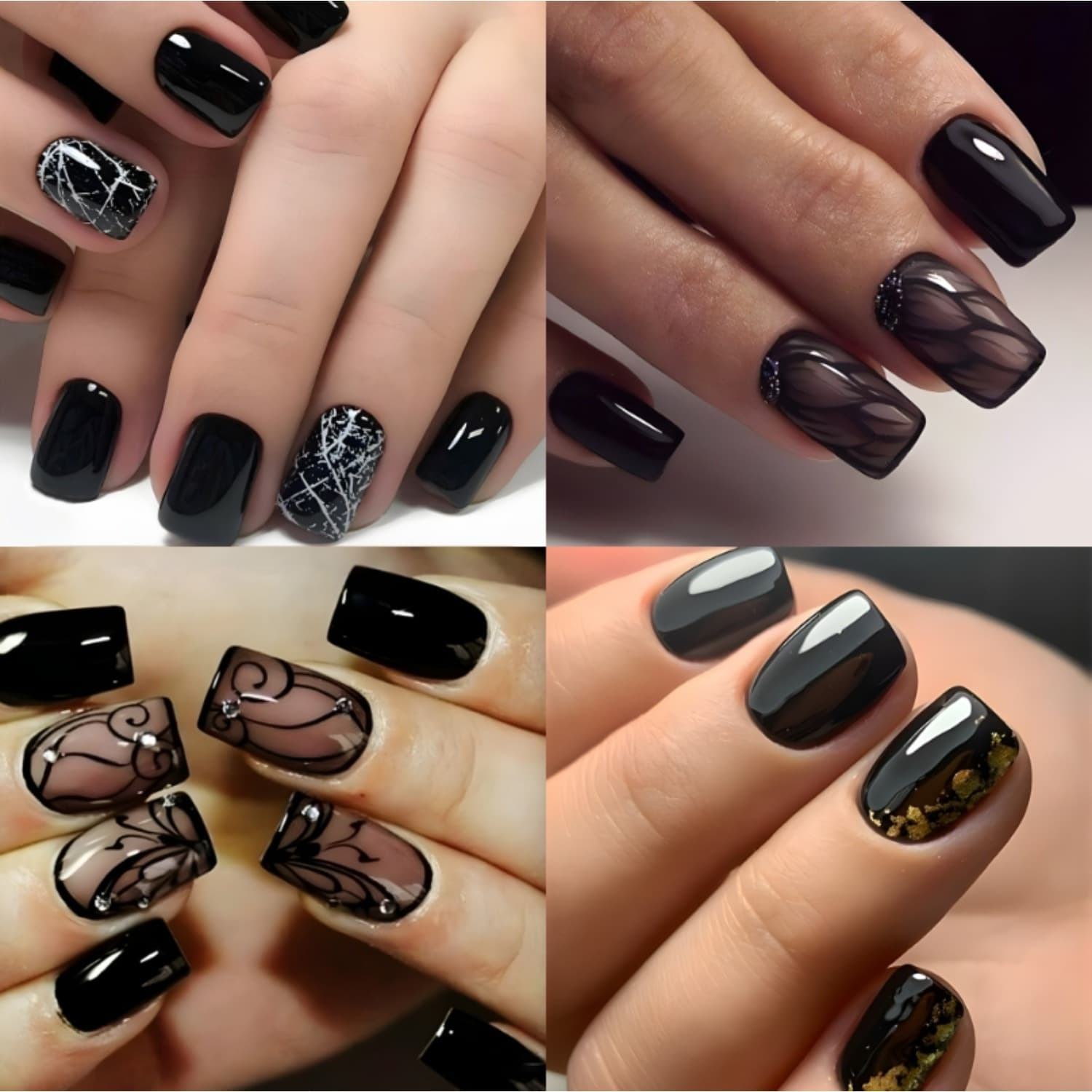 TEMU 96 Pieces Crack Design Acrylic Nail Set For Women Nail Crack Design Acrylic Nail Set For Women Wear Nails