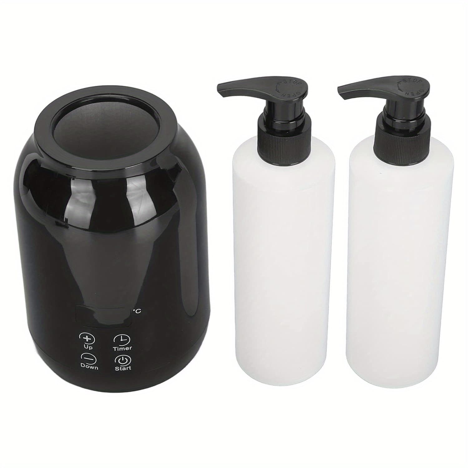 TEMU Massage Bottle, Essential Oil Heater Led Display Temperature Adjust Single Massage Oil Bottle Warmer Electric Lotion Warmer Dispenser Heater For Salon Barber Shops