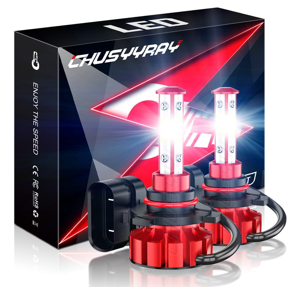 TEMU 9005/hb3 Led Headlight Bulbs Fit For High/low Beam Bulbs 6500k Plug And Play, Pack Of 2, Without Battery