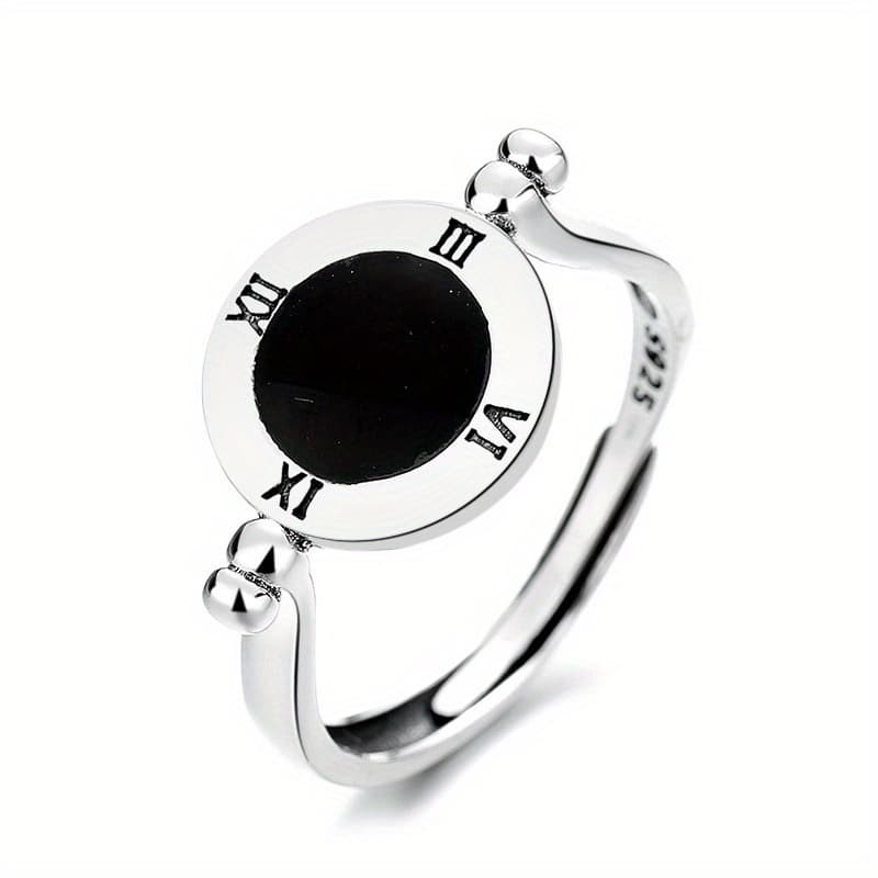 TEMU 925 Pop Hip Hop Rock Retro Drop Glue Roman Disc Niche Design Sense Gifts