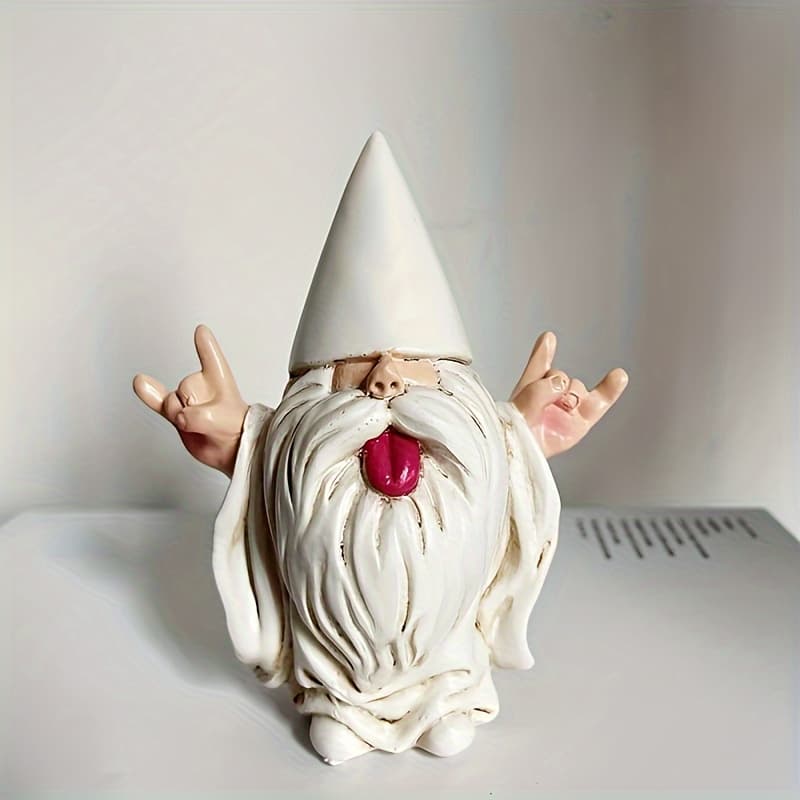 TEMU 1pc Of A Unique Rock Figurine Expressing Love, Designed As A Gnome Statue Made Of Resin, Perfect For Decorating Gardens, Patios, , And Homes - Ideal As Family Doll Decorations