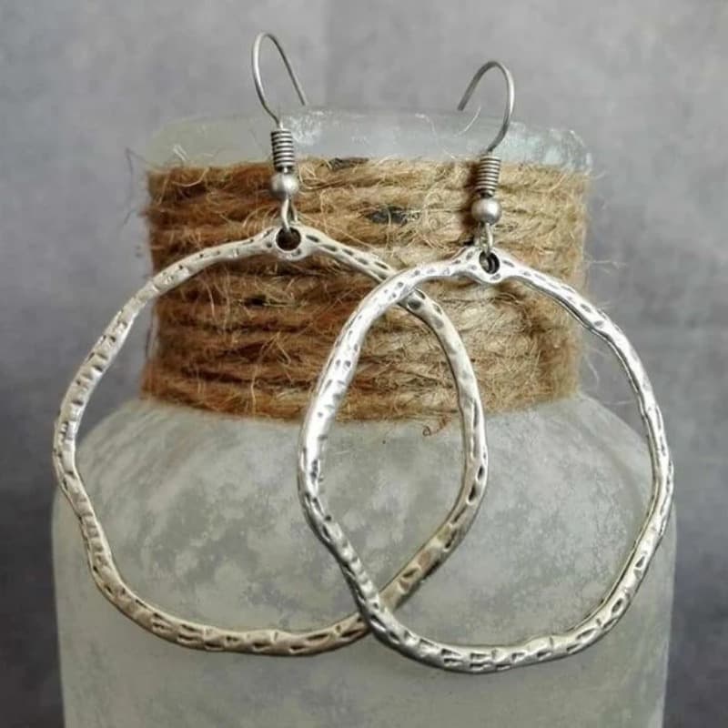 TEMU Ethnic Vintage Round Earrings - Boho Bohemian Jewelry