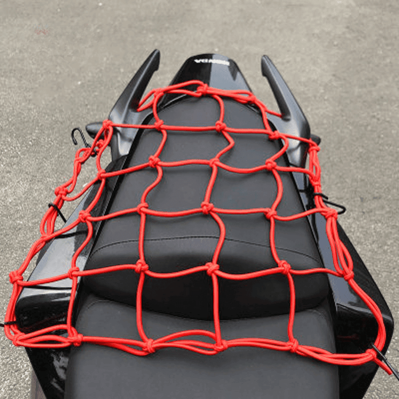 TEMU "" Motorcycle Bicycle Cargo Net Elastic Cargo Net For Motorcycles And Bicycles - Secure With Reliable Rear Storage Solution!