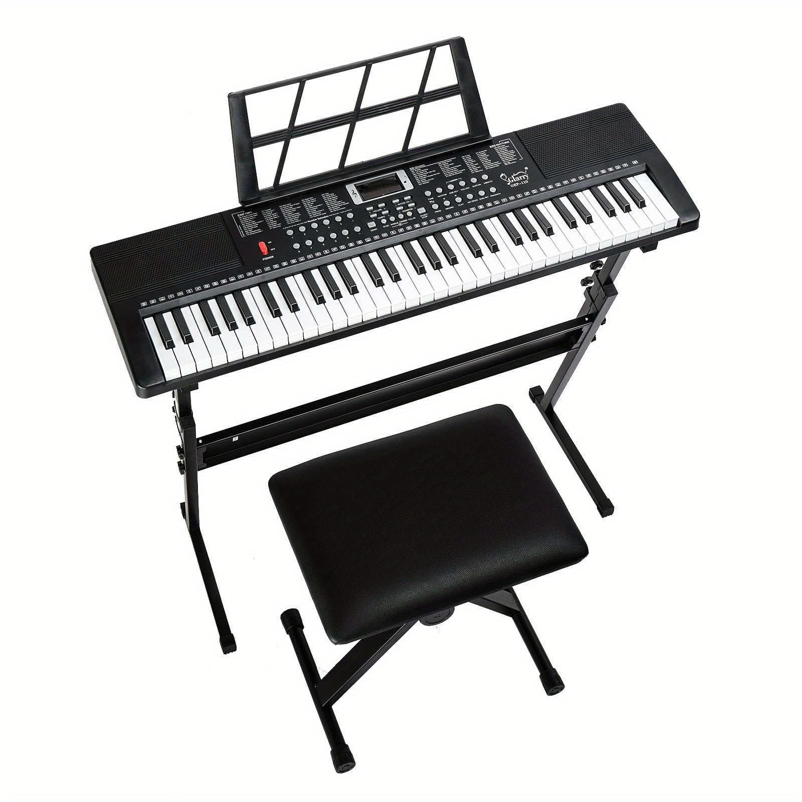 TEMU 61- Enlightenment Gep-110 (bd-663) Black Set, Easy-to-operate Electronic Keyboard