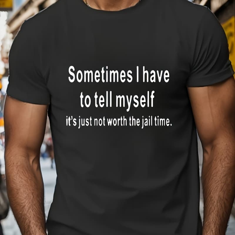 TEMU 1pc Humorous Quote Iron-on Patch, " I Have To Just Not Time" - Diy Text Transfer For T-shirts, Hoodies, Jeans, Bags, Pillows, Caps - Mixed Color Text Decal