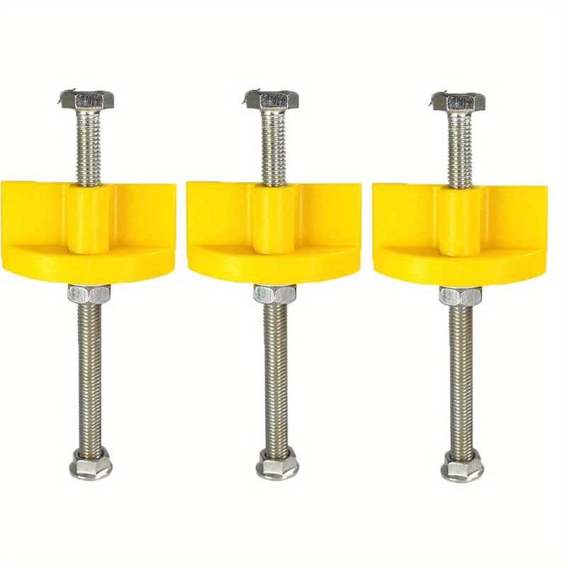 TEMU 3pcs Manual Tile Locator Wall Tiles, Regulator Height Adjustment Positioner Leveler, Ceramic Fine Thread Rising Construction Tool