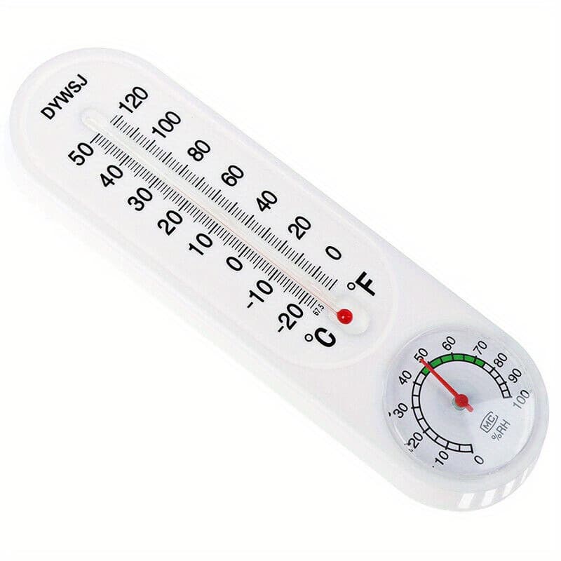 TEMU Indoor Outdoor Thermometer Hygrometer - 9'' Indoor Outdoor Thermometer Wireless, Wall Thermometer Hygrometer , Outdoor Thermometer Large Numbers, Decorative Room Thermometer Indoor