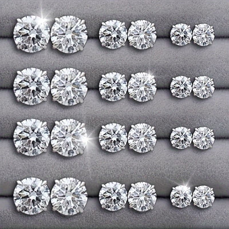 TEMU 12 Pairs Of Fashionable Women's Earrings And Earrings, As Well As High-end Earrings And Gifts For Women At Wedding Parties