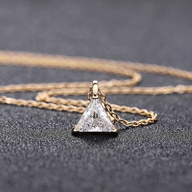 TEMU 1pc Light Luxury Zirconia Pendant Necklace 925 Sterling Silver Necklace, Style Make Match Party Neck