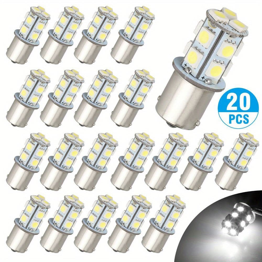 TEMU 20x 1156 1141 13-smd Rv Trailer Led Interior Light Bulbs 12v