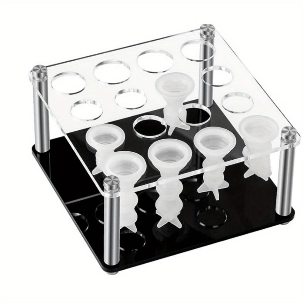 TEMU Chess Piece Mold Holder Stand For Resin Casting, Acrylic Mold Support Rack With Metal Pillars, Resin Pouring Organizer For Chess Piece Epoxy Craft Making