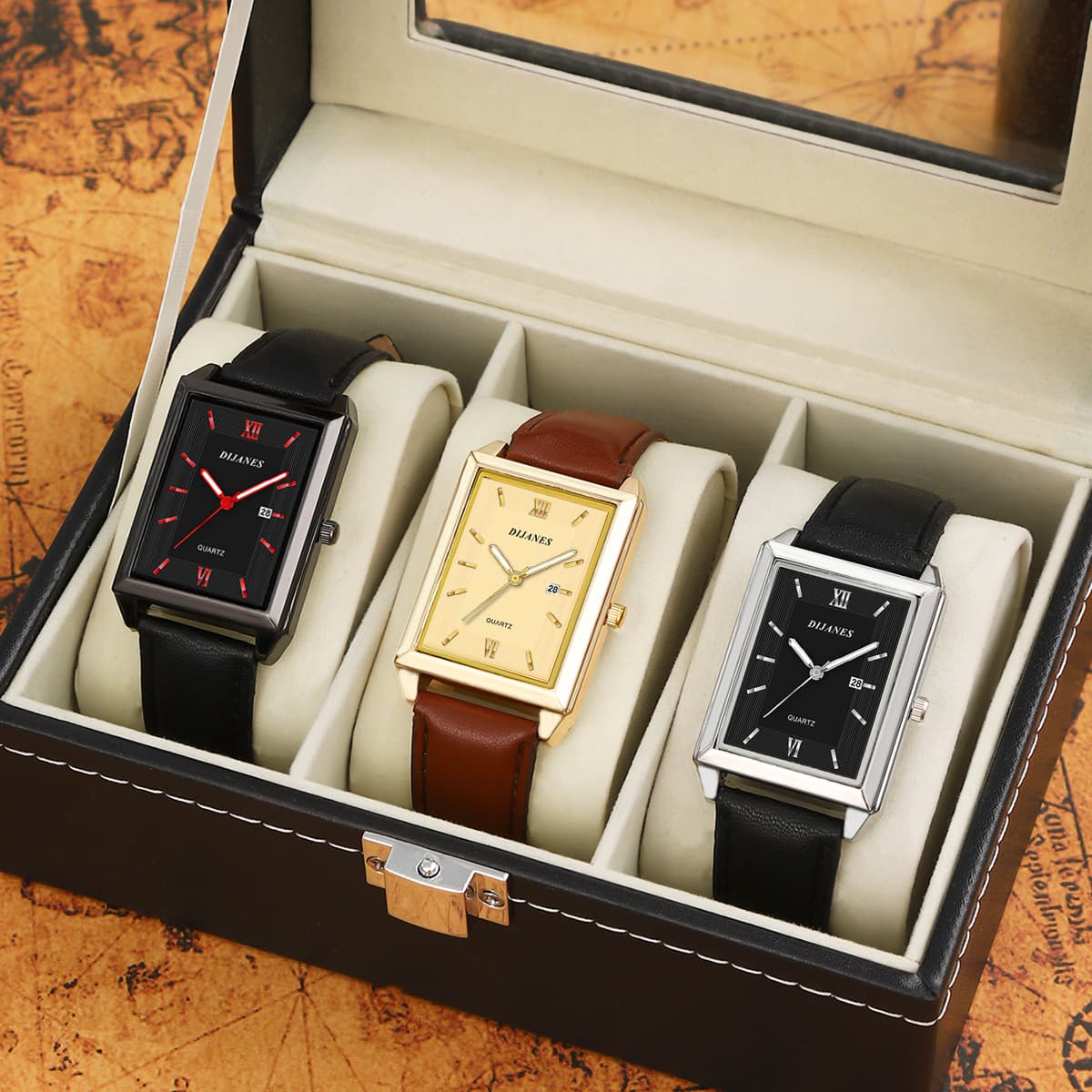 TEMU 3pcs/ Men's Watch Sports Casual Wrist Watch Men Business Quartz Watches