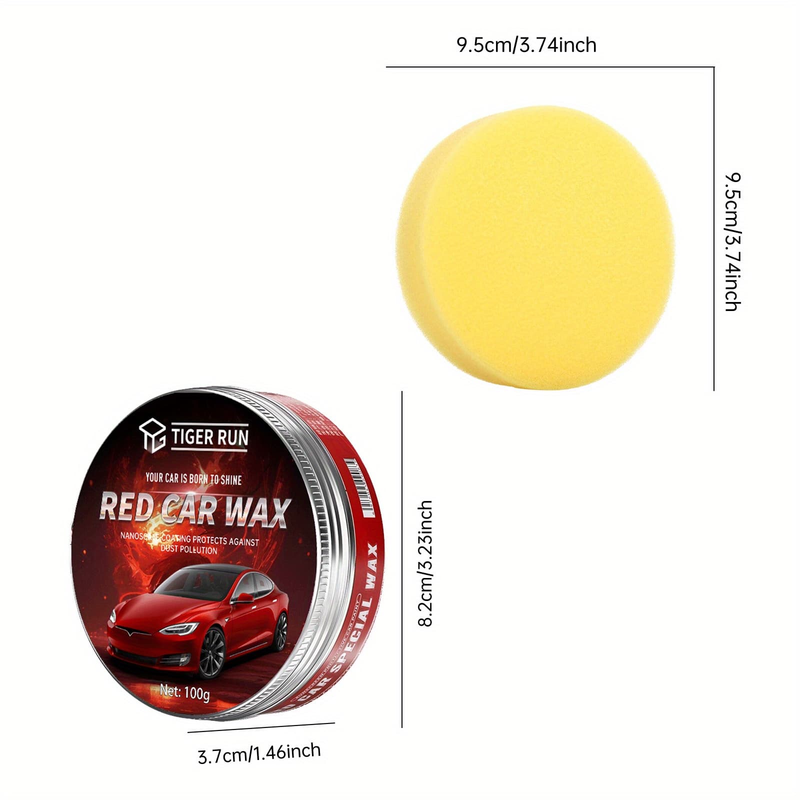TEMU Car Wax – Paint Protection, Scratch Removal & Gloss Enhancement – Long-lasting Formula For A Mirrorlike End On All Car Models
