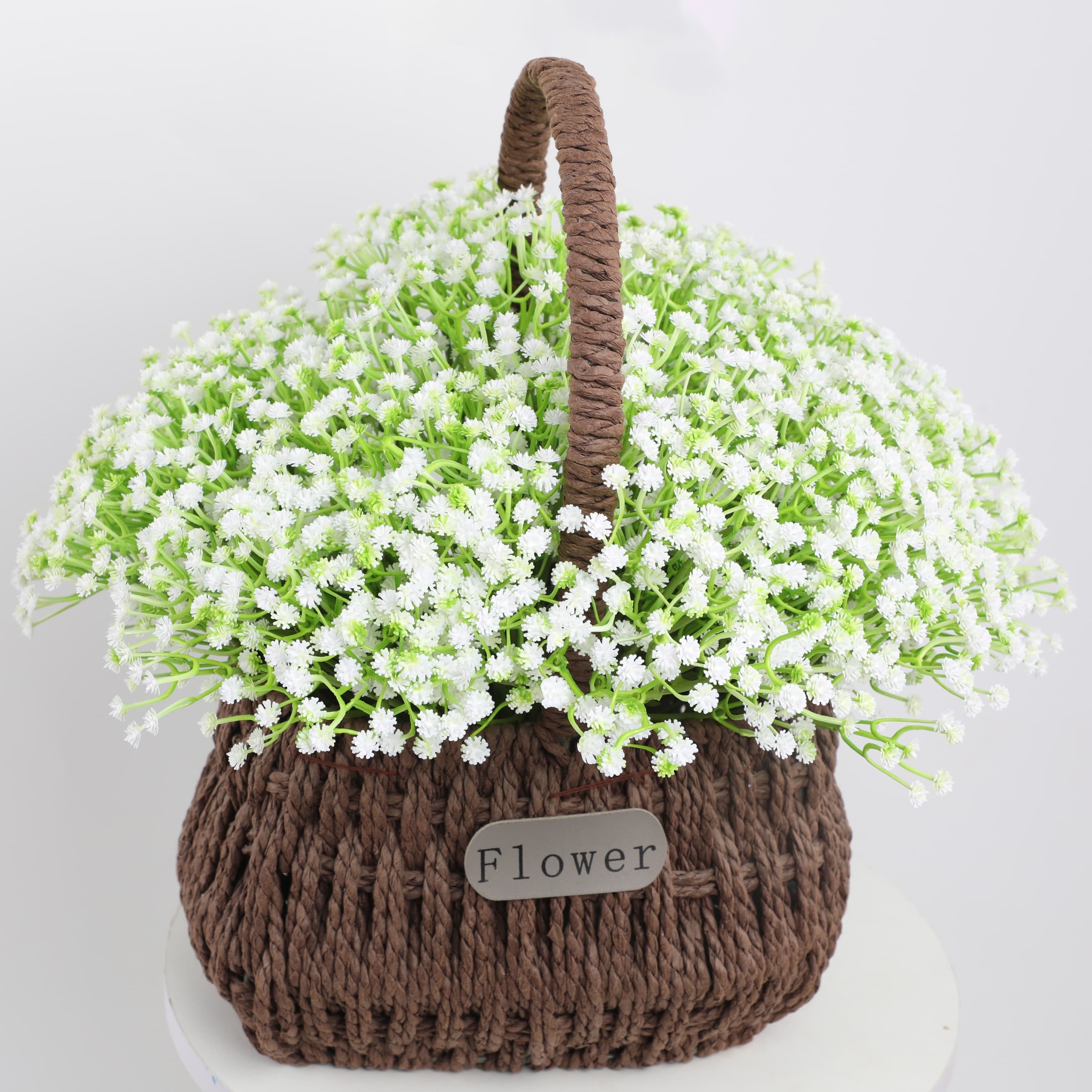 TEMU 80pcs Premium Real Touch Artificial Gypsophila Bouquet - Lifelike Flowers With Stems For Home Office Decor, Flower Arrangement, Outdoor Garden, Wedding, Birthday, Bridal Shower Decor, And More