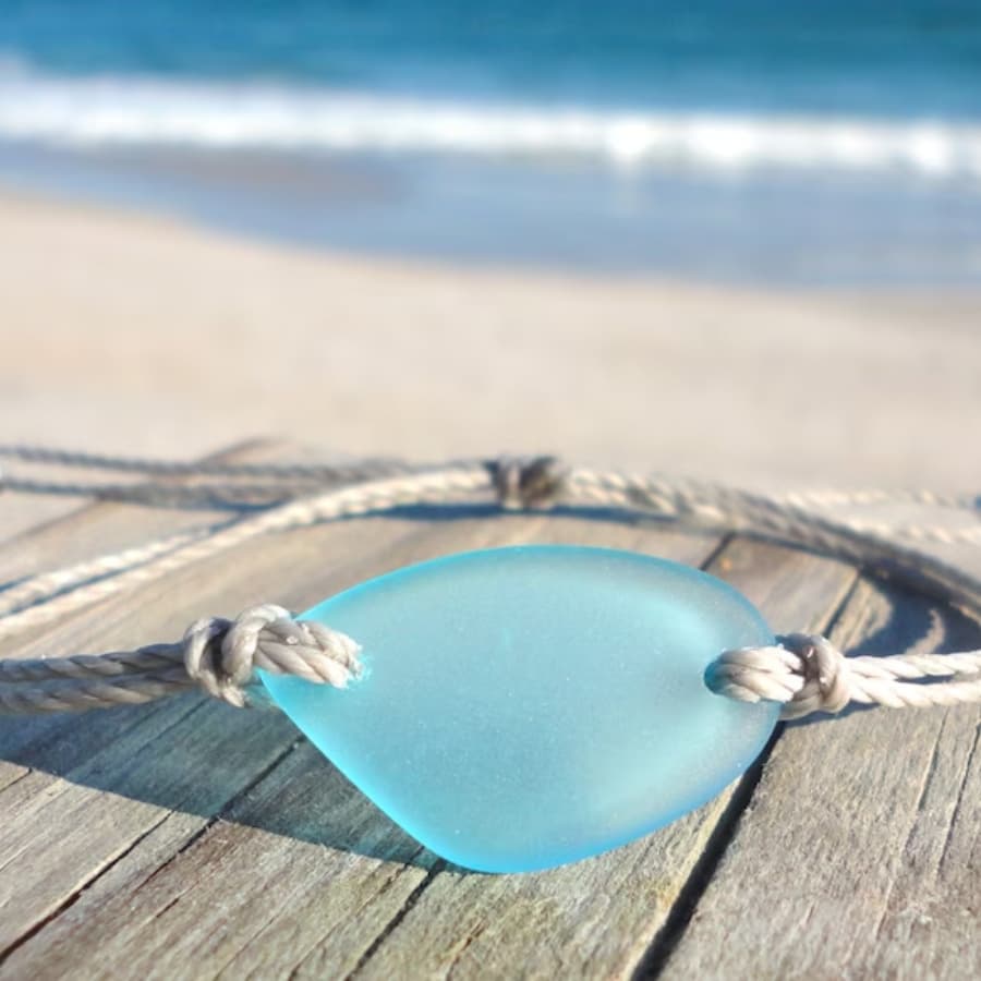 TEMU Handcrafted Adjustable Bracelet Made Of Glass, Perfect As A Waterproof Gift For