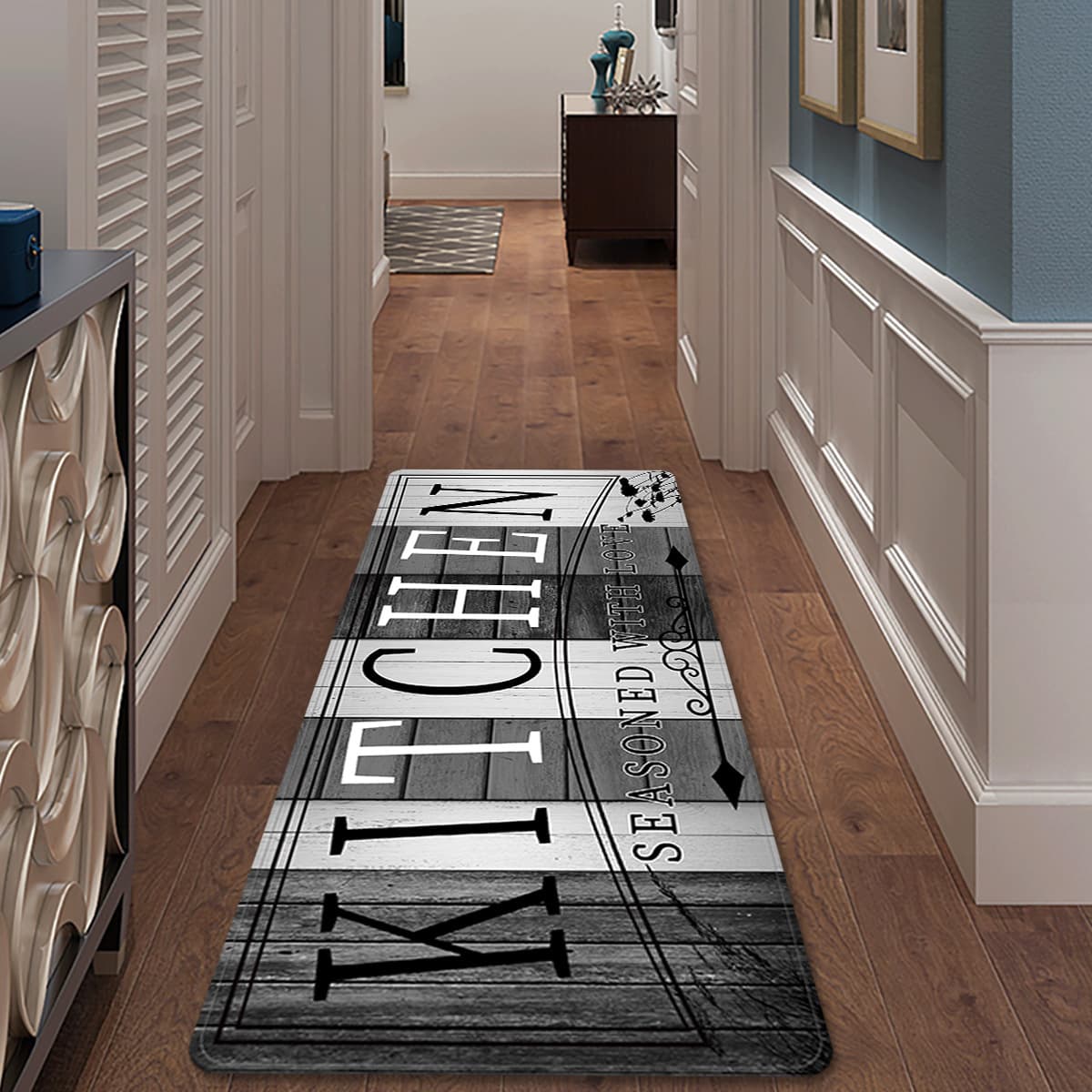 TEMU Absorbent Kitchen Mat, Non-slip And Durable Floor Mats, Entrance And Exit Door Mat For Kitchen Laundry Room Bathroom Hallway Entrance Area Rugs, Living Room Bedroom Mat, Room Decoration