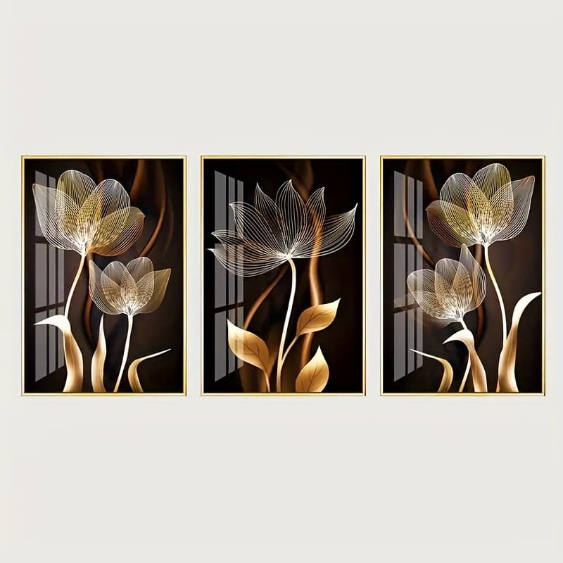 TEMU Three-piece Canvas Print Poster,
