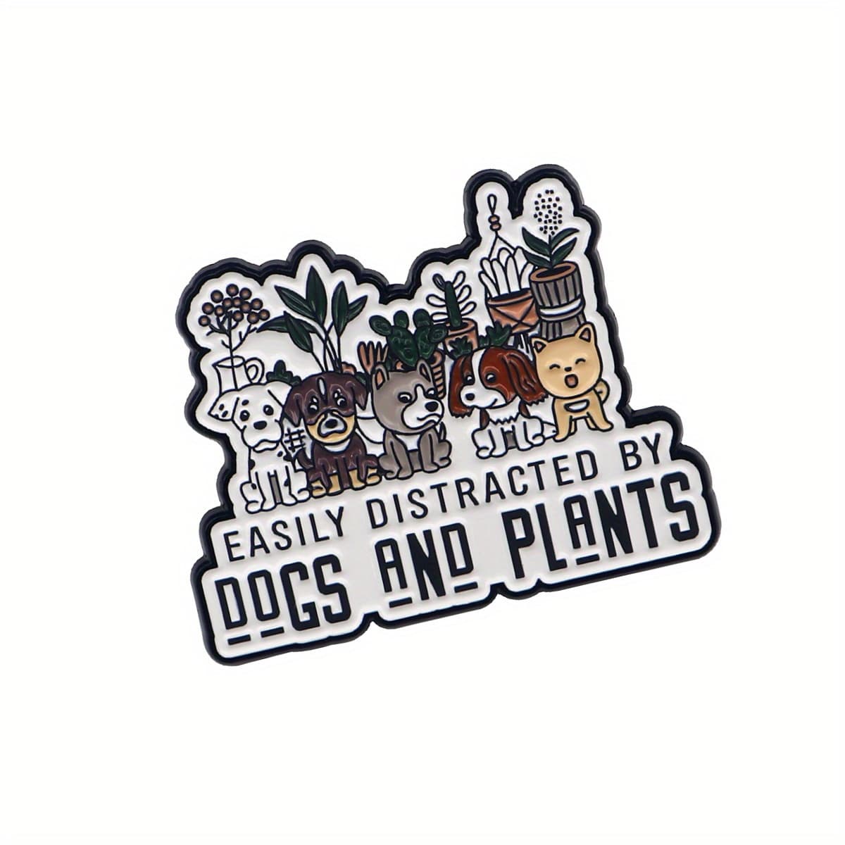 TEMU Adorable Enamel Pin Of A Pet Dog, Perfect For Backpacks, Men's Brooches, Clothing Gifts, And Fashion Additions, Sold As A Single Piece