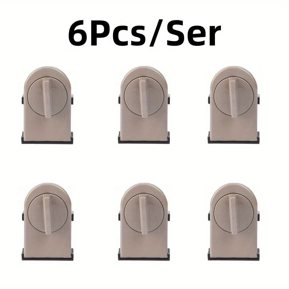 TEMU 6pcs Aluminum Alloy Slide Lock With Anti-pinching, Anti-theft, Anti-falling Function And Safety Lock Aluminum Alloy Safety Lock, Suitable For Home Bedroom, Bathroom, Office, Door Lock