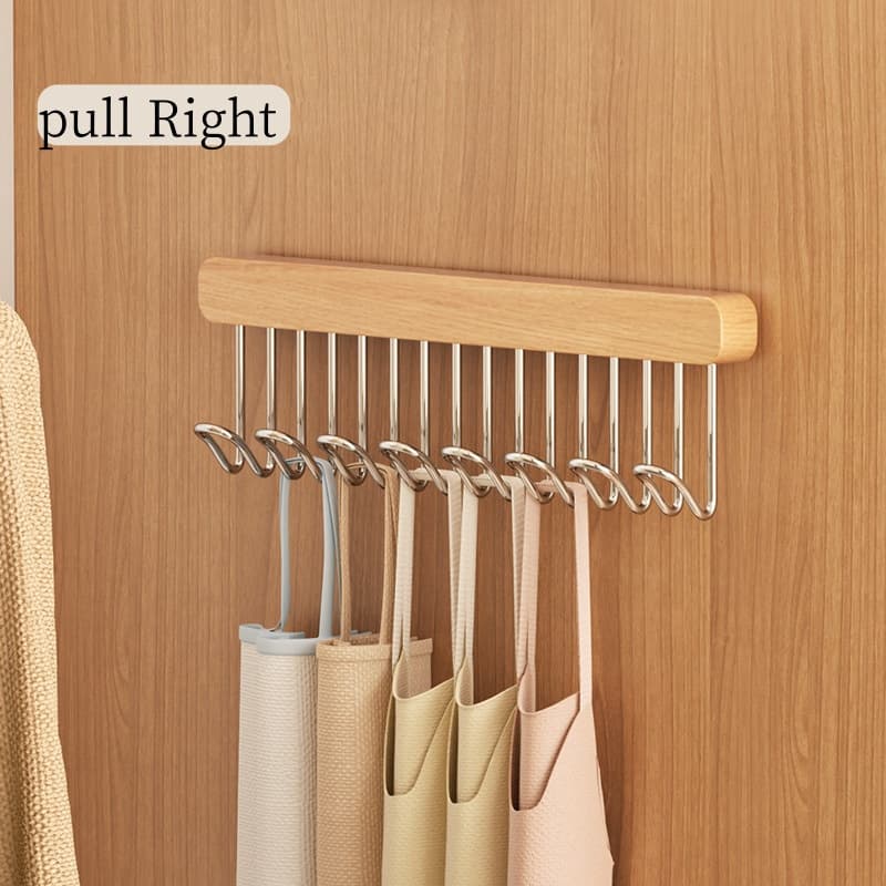 TEMU 8 Hooks Save Retractable Hangers, Multi-functional Wardrobe Organizer, Suitable For Suspenders, Underwear, Bags And Multi-item Storage
