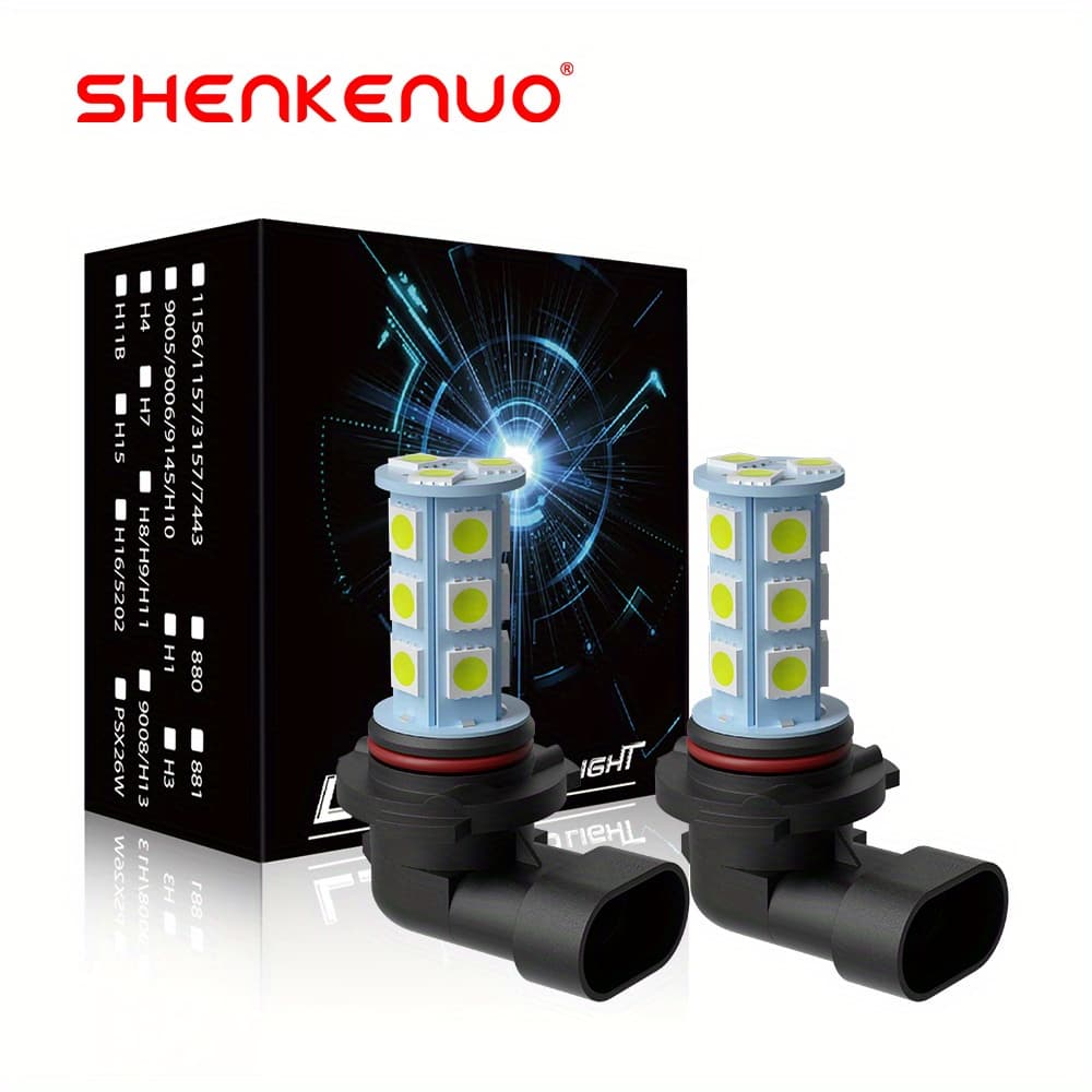 TEMU 2pcs H10 Led Fog Light Bulbs Combo 9005 9145 9140 White 6000k