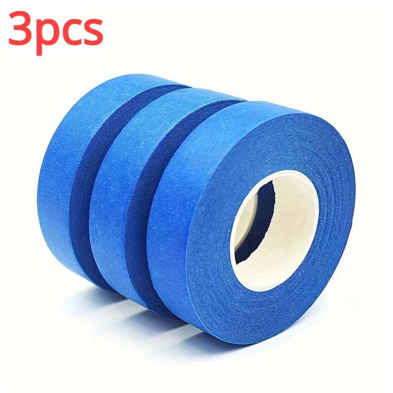 TEMU 3pcs Multipurpose Painter's Tape For Plastic , Painting And Decorating, 0.59 Inch X 786 Inch/rolls Each - Material For Diverse Applications