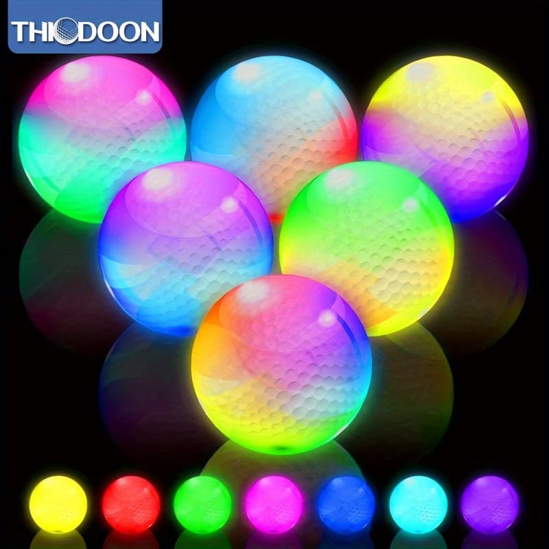 TEMU Thiodoon Glow In The Dark Golf Balls With Keep Changing And Timer Light Up Led Glowing Golf Balls For Night Golfing