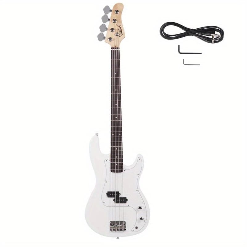 TEMU Electric 4-strings Guitar + Cord + Wrench Tool