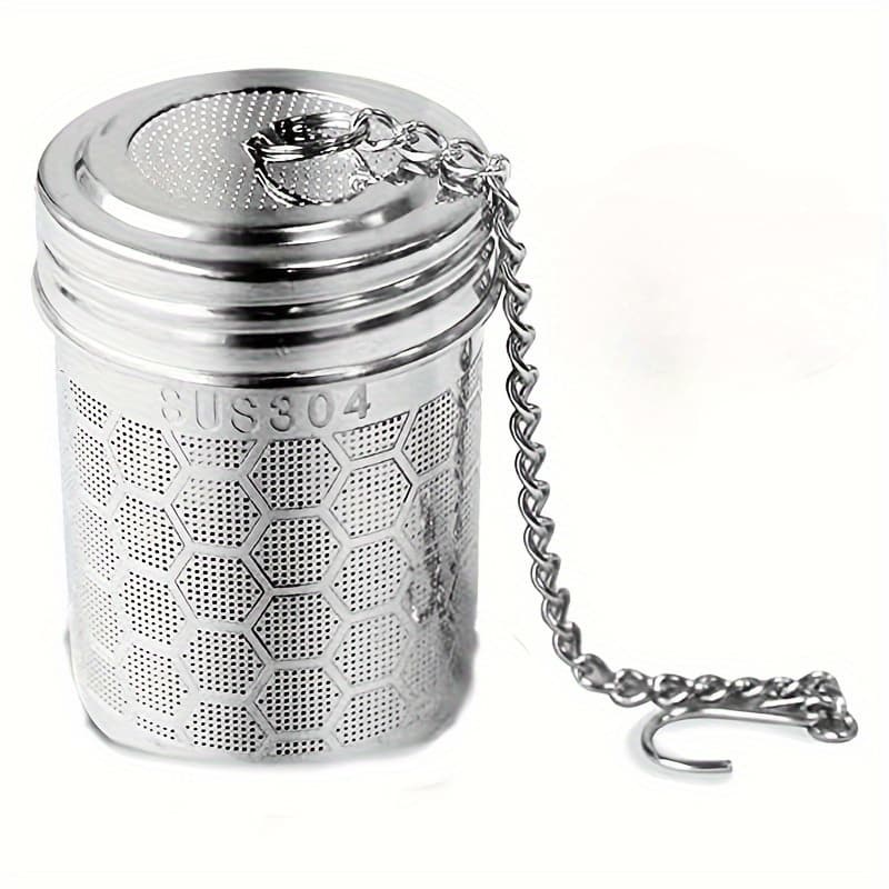 TEMU Stainless Steel Tea Strainer With Extremely Fine Mesh, 304 Stainless Steel Tea Leaf Strainer For Black, Green, White, Herbal Teas - Durable, Easy To Clean,