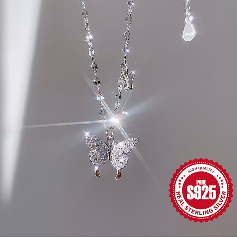 TEMU A Minimalist Pendant Necklace Made Of S925 Silver, Perfect For Valentine's Day Celebrations, Weddings, Everyday Use, And As A Jewelry Gift. This High- Is Tailored For Women
