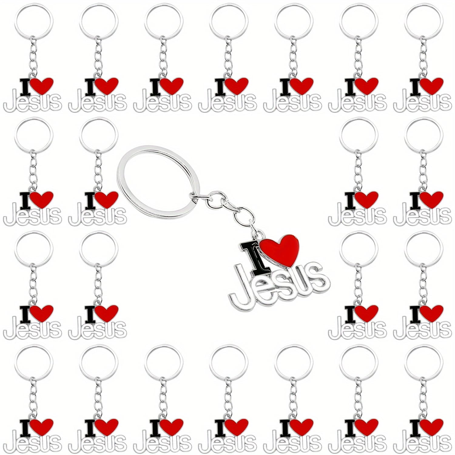 TEMU 20pcs Pendant Keychain Keyring Religious Door Car Keychain Keyring Christian Religious Favor Easter Gift