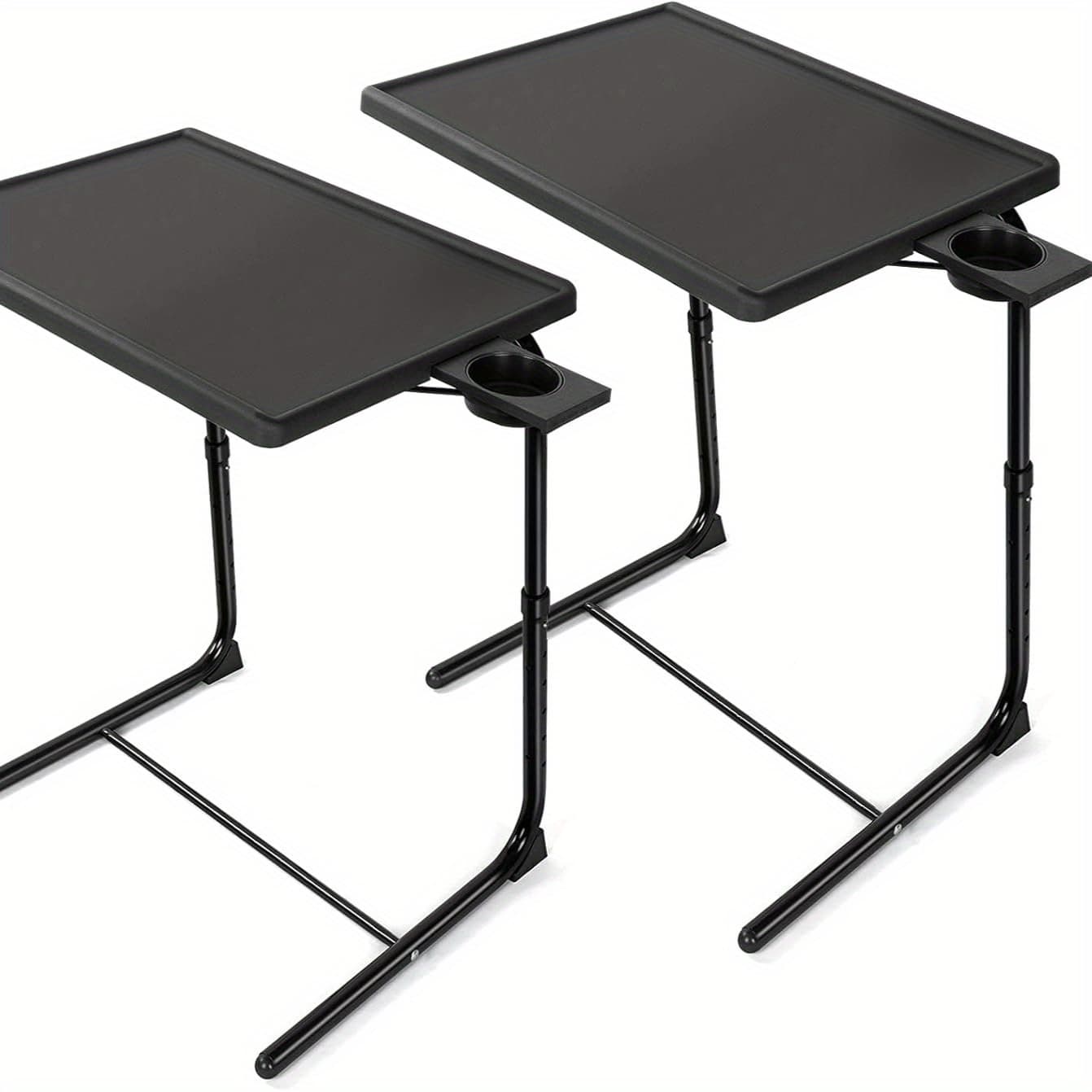 TEMU 1/2/3 Packs Adjustable Foldable Desk - Folding Tray With 6 Height & 3 Tilt Angle Settings, Perfect For Restaurant