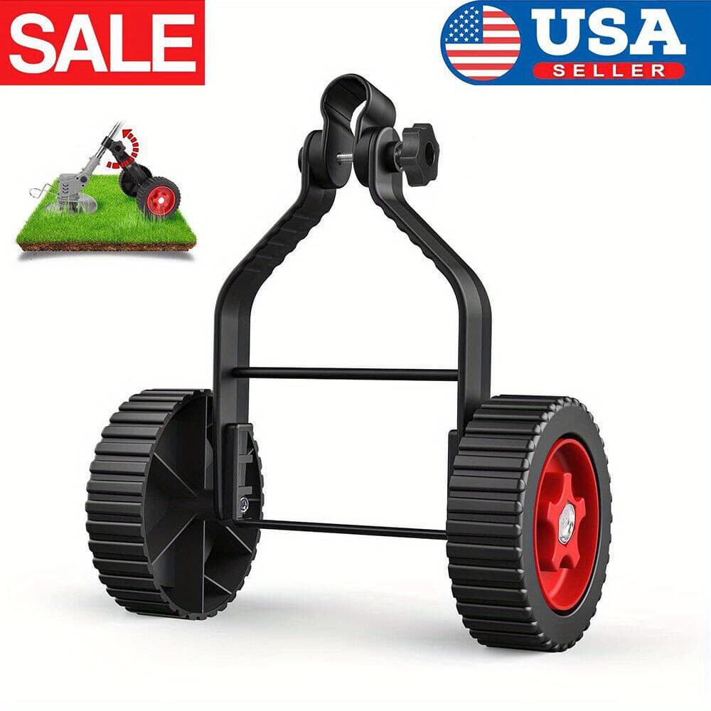 TEMU String Trimmer Wheel Attachment Non-slip Detachable Lawn Mower Support Wheels Labor-saving Replacement Lawn Mower Accessories, Lawn Mower Accessories