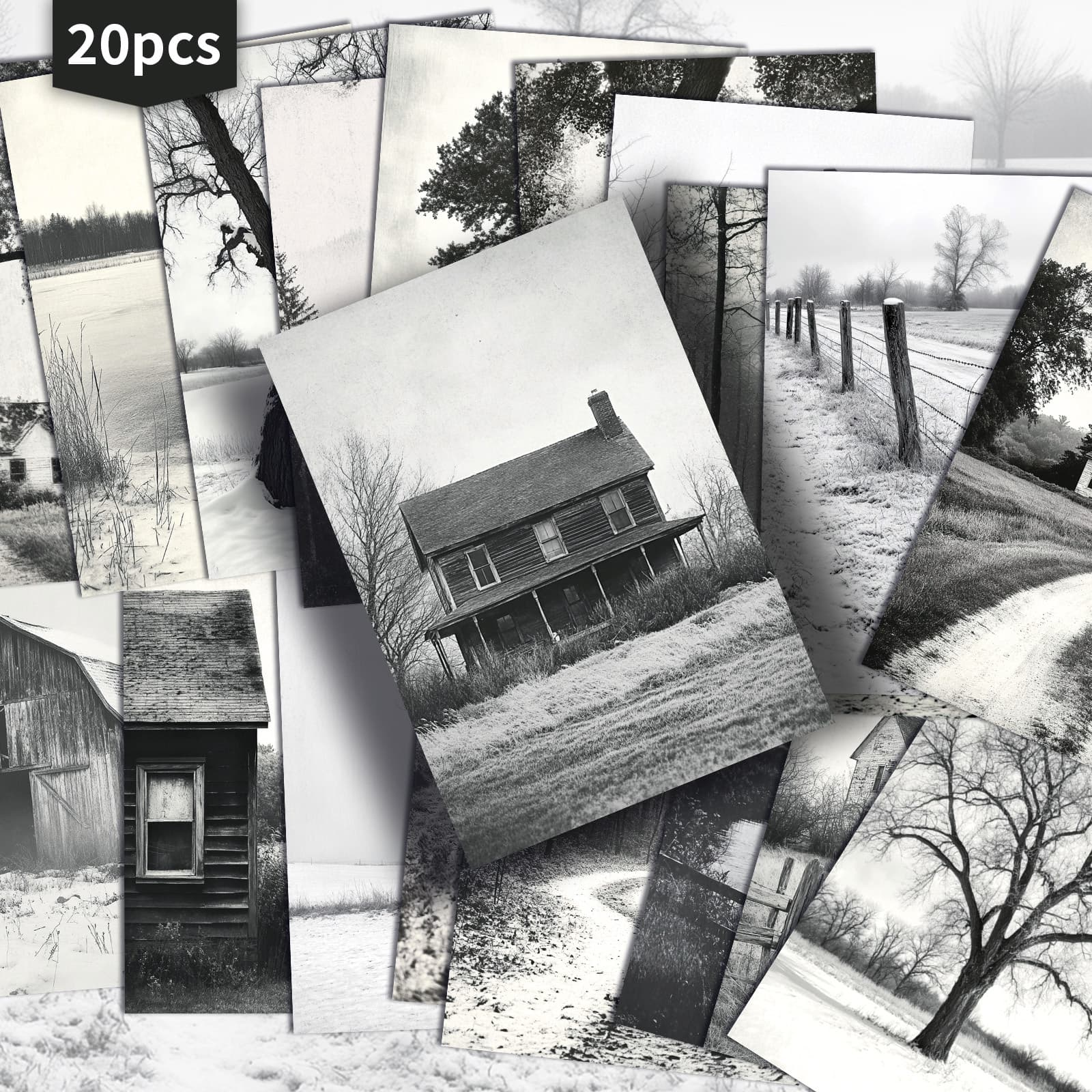 TEMU 20-pack Vintage Photos Postcards - 4x6 Inches Junk Journal Paper, Classic Pinup Illustrations, Collectible Decorative Painting Cards For Scrapbooking & Crafting
