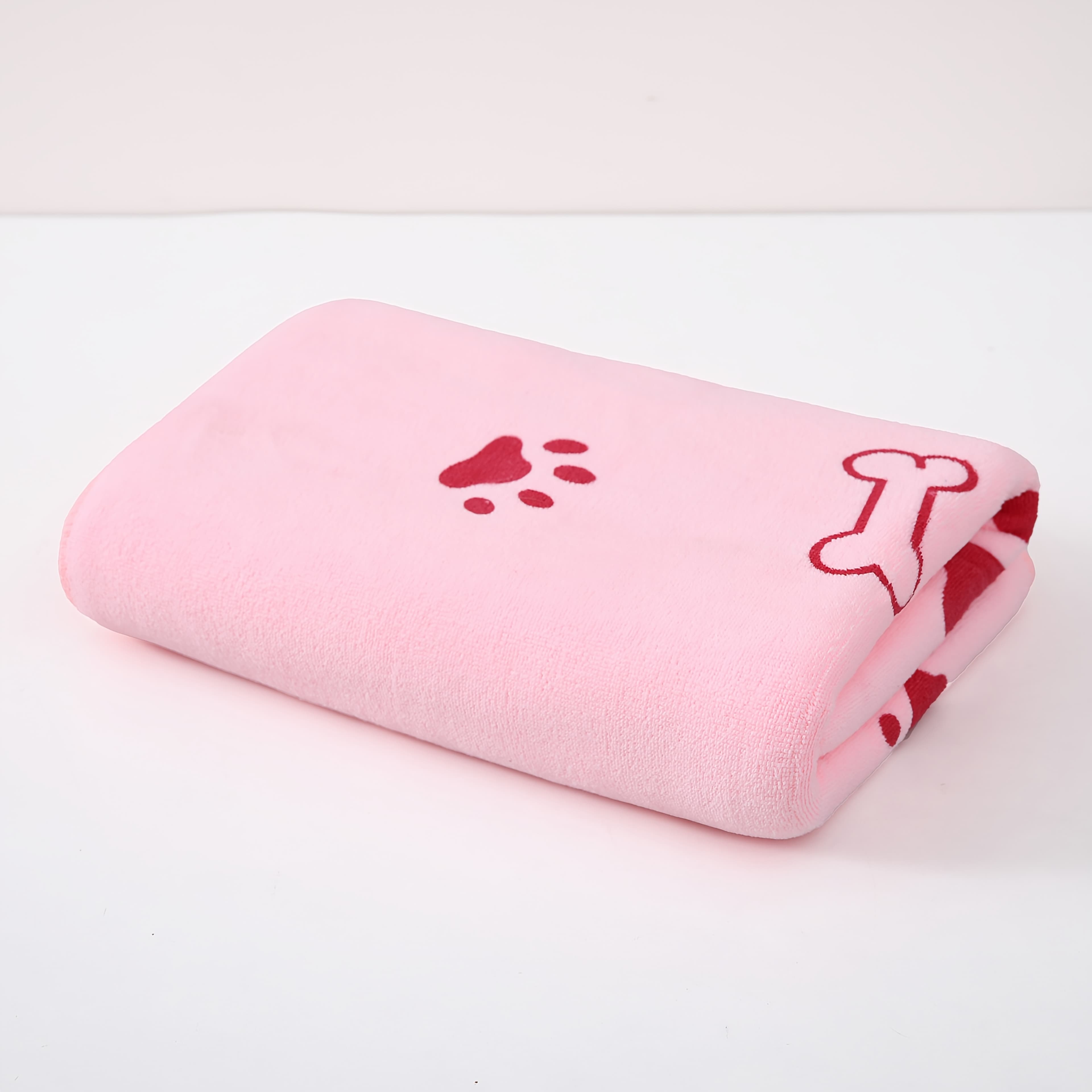 TEMU Super Absorbent Microfiber Dog Towel- Quick-drying, Soft Pet Bath And Grooming Cloth For Medium To Large Breeds- Gray