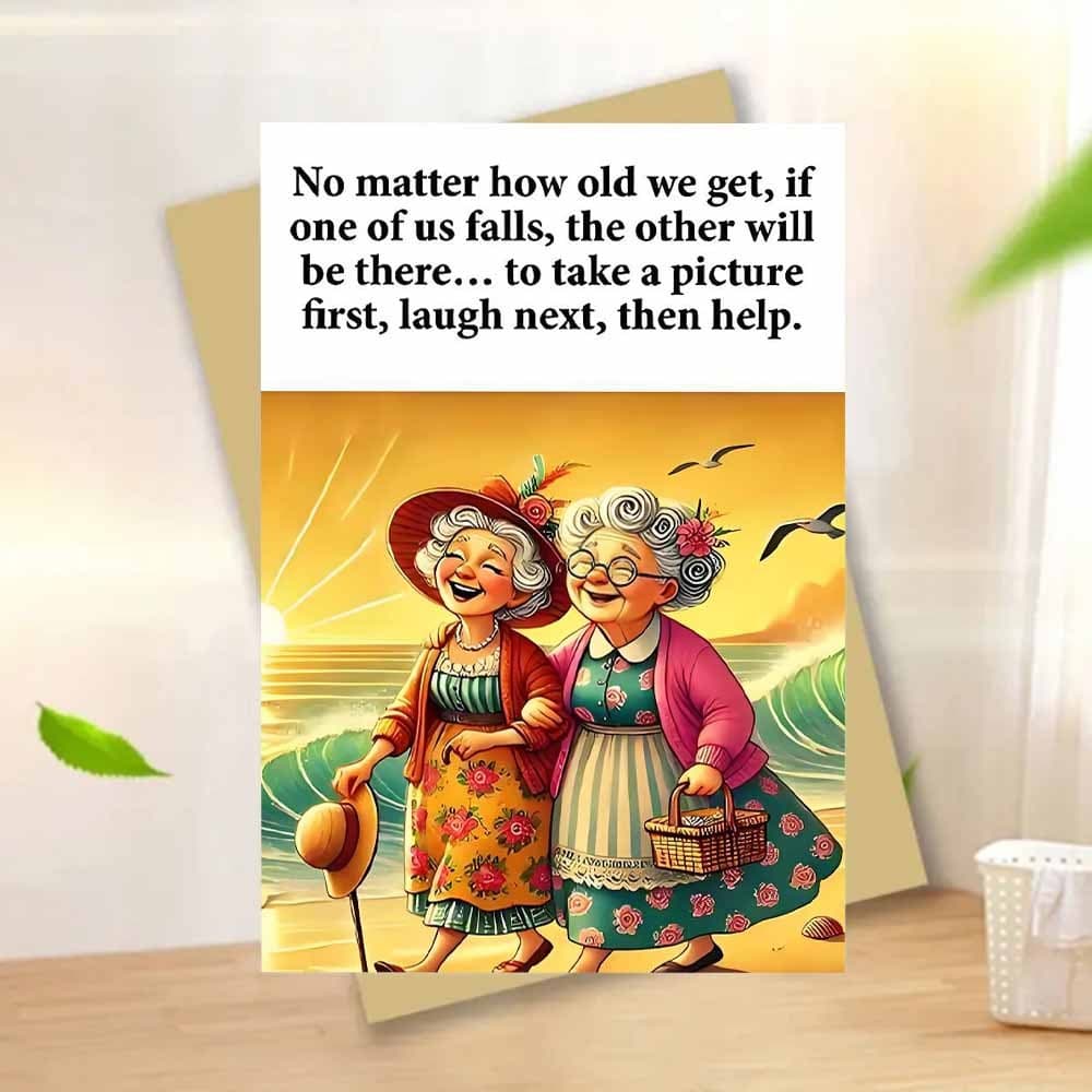 TEMU A Beautiful Friendship Greeting Card With An Envelope, Wishing , Sister Or Best Friend A Perfect Birthday, Thank You, And A - High-quality Paper Material, A Gift Card