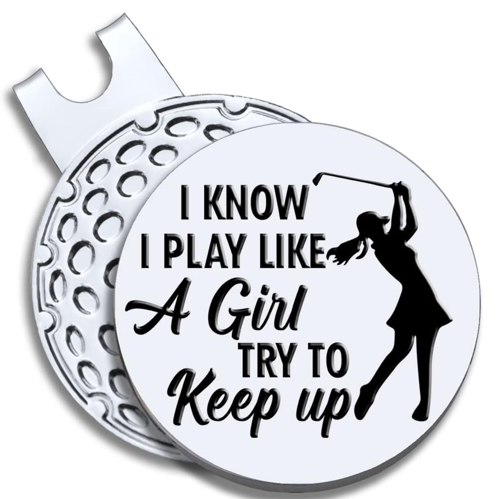 TEMU Magnetic Hat Clip With A Ball Marker For Golfers, Humorous Golf Gifts For Ladies, Unique Birthday Presents For Female Golf Enthusiasts