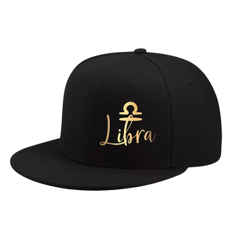 TEMU 1pc Constellation Series Design Pattern Baseball Hat Urban Outward Decoration Flat Brimmed Hat Adjustable Men's And Women's Flat Brimmed Hat
