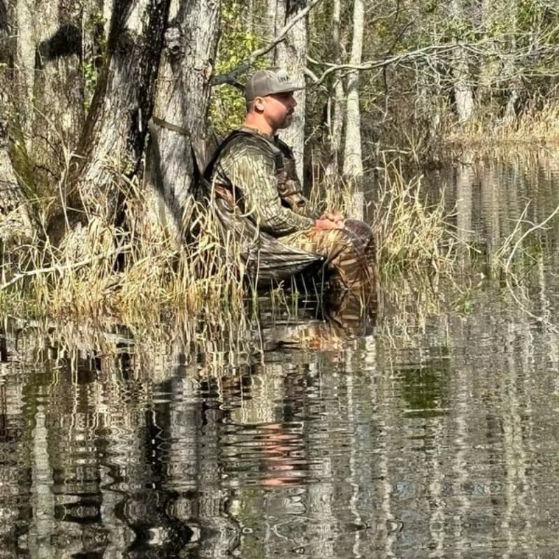 TEMU Outdoor Low-profile Hunting Chair, Lightweight Foldable Portable Stool With Adjustable Strap, Suitable For Turkey And Deer Hunting, Camping, And Fishing