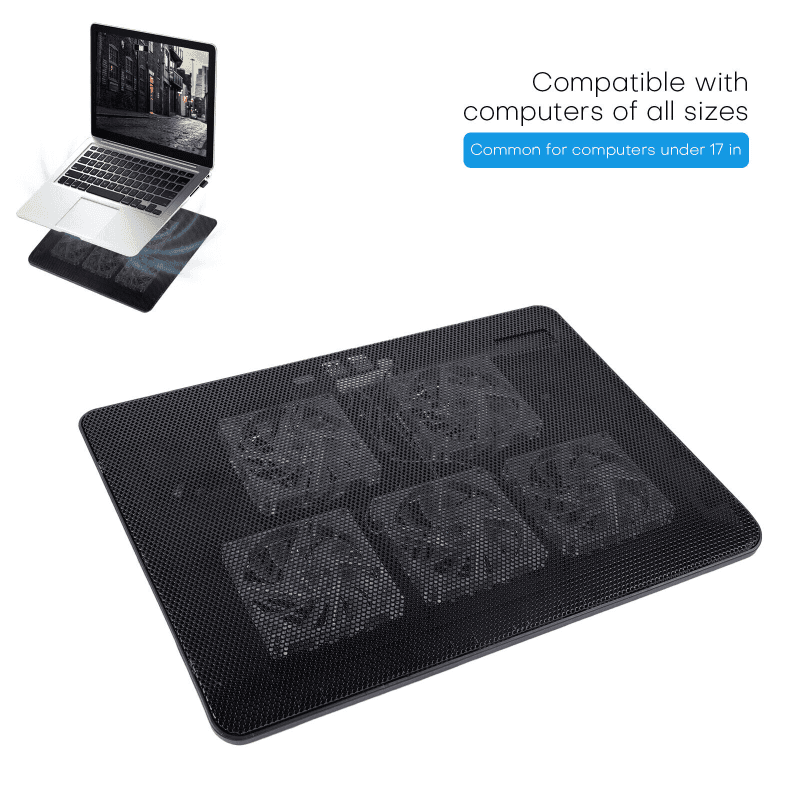 TEMU Laptop Cooling Pad Holder, Adjustable Height, 2 Usb Ports, Suitable For 12-17 Inch Laptops (black), Fast Cooling, Suitable For Office And Esports.
