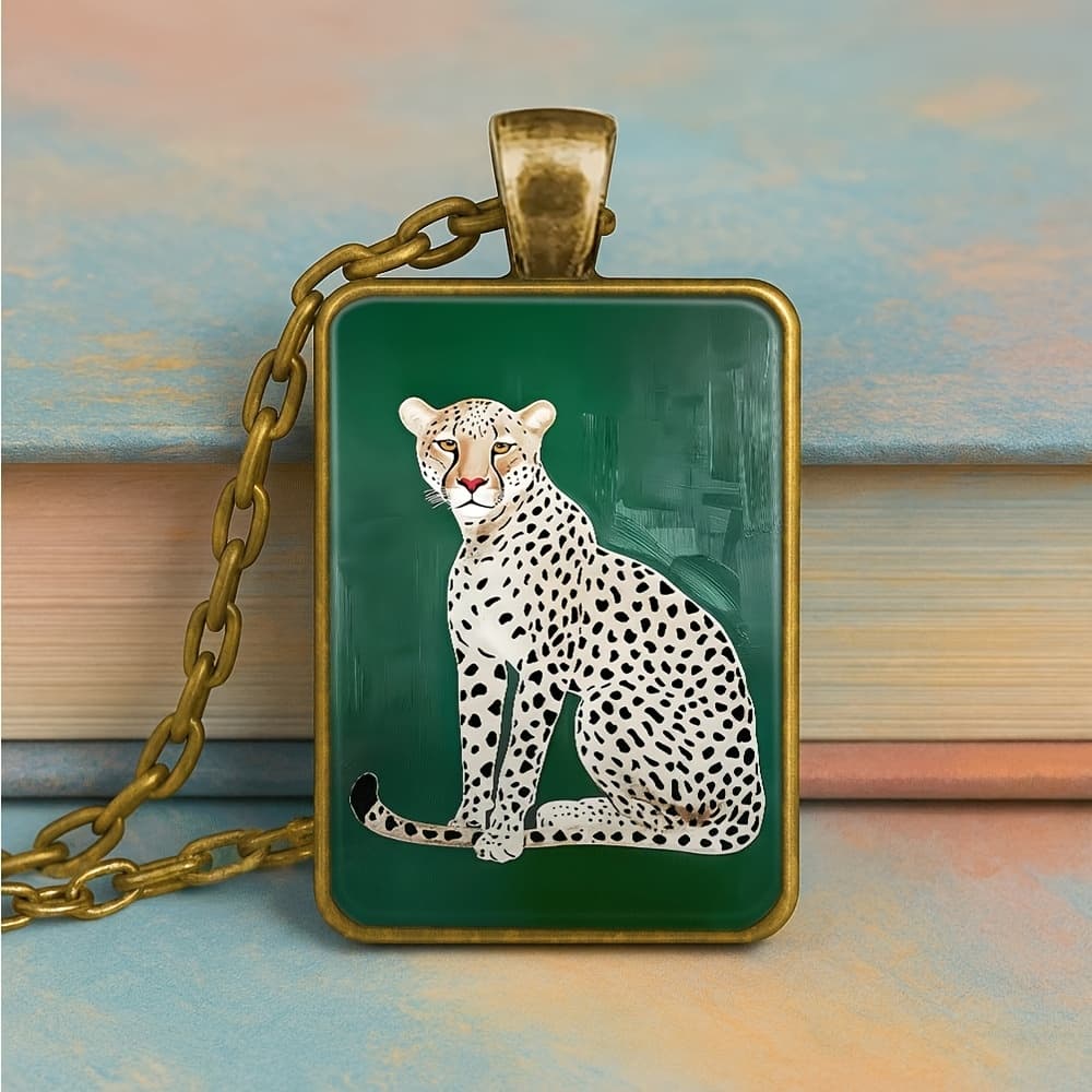 TEMU Women's Vintage Pendant And Keychain | Elegant Square Iron With , Wildlife Theme Birthday Anniversary Gift, Daily Formal Additions, Durable