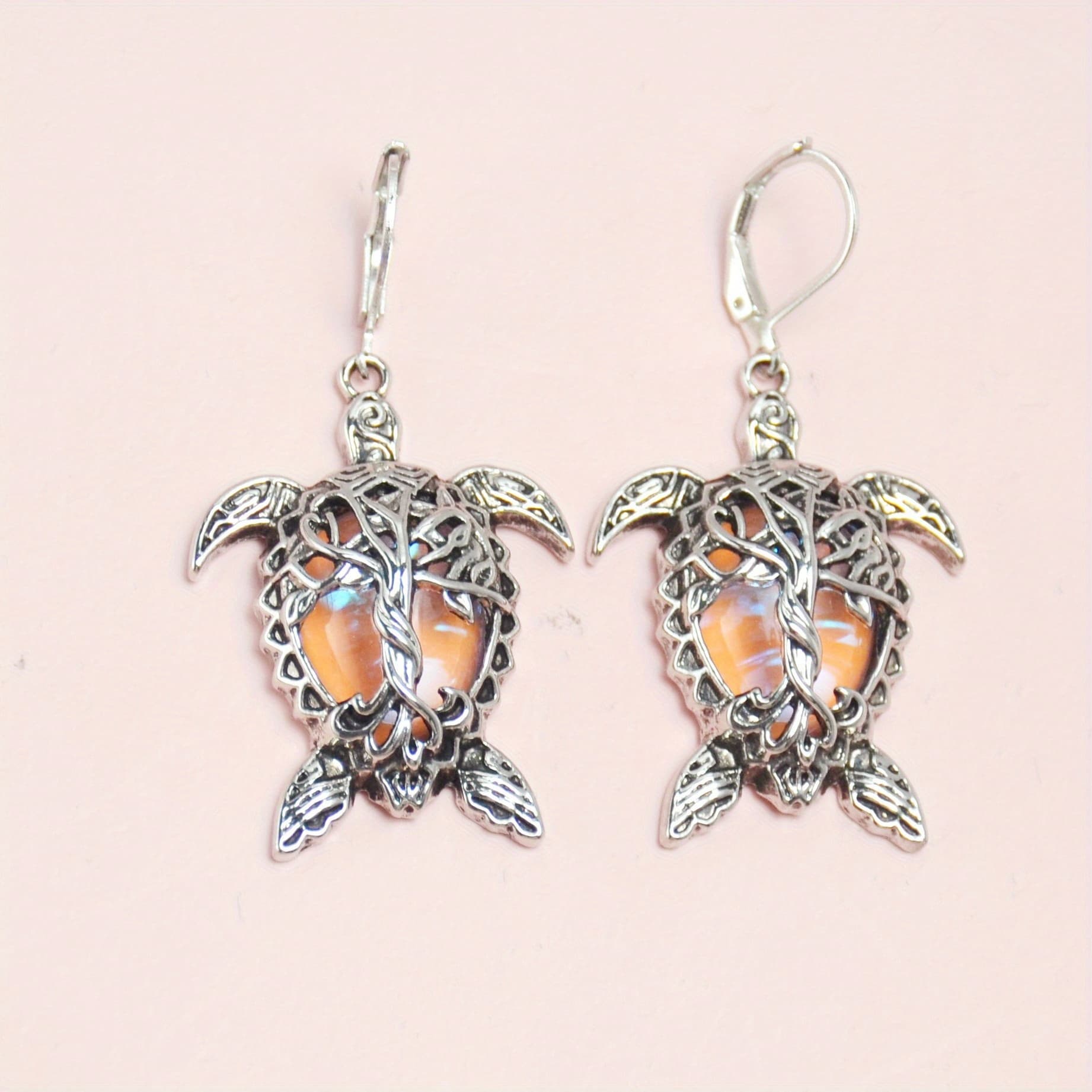 TEMU 1 Pair Creative Turtle Pendant Earrings Valentine's Day Anniversary Party Gift Ideal Birthday Jewelry