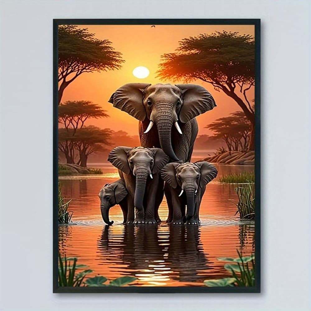 TEMU 2d Flat, 2d Flat, 1pc Sunset Art Print For Home Decoration, Measuring 12x16 Inches Without A Frame, Suitable For Spaces Like Homes, Bedrooms, Kitchens, Living Rooms, Hotels, Cafes, And Offices