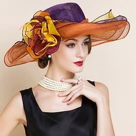 Capacete Chapéus Casamento/Ocasião Especial Linho Mulheres Casamento/Ocasião Especial 1 Peça