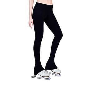 Figure Skating Pants Women's Men's Boys' Ice Skating Leggings Outfits Black Fleece Elastane High Elasticity Activewear Competition Skating Wear Thermal Warm Ha